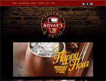 Tablet Screenshot of novakstavern.com